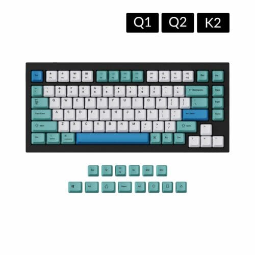 OEM Dye-Sub PBT Keycap Set - Iceberg