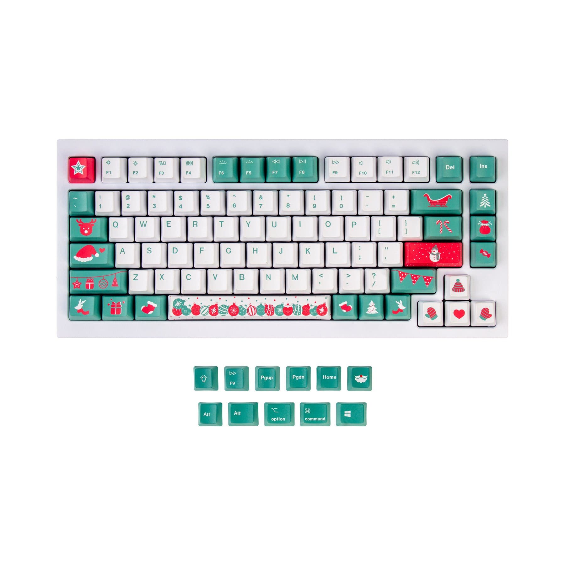 OEM Dye-Sub PBT Keycap Set - Christmas Tree - Image 2